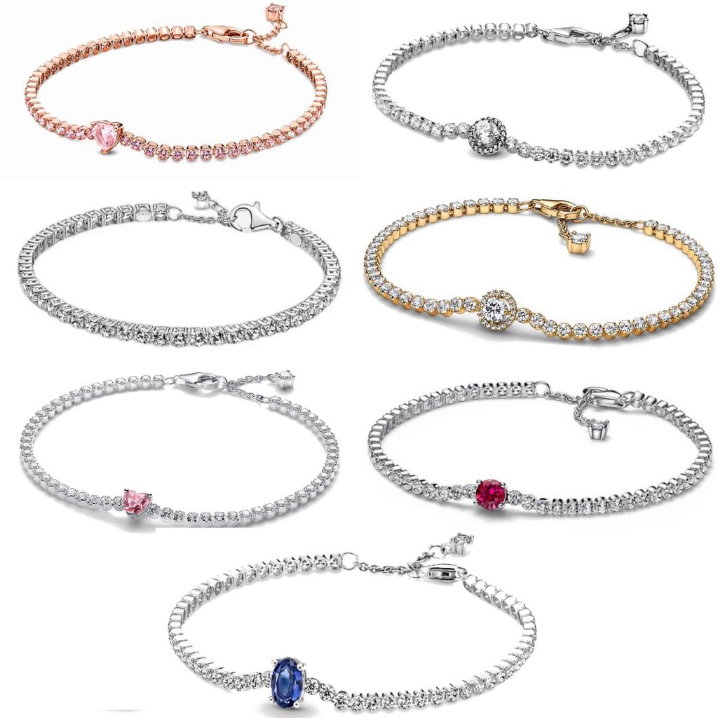 New 925 Silver Blue Zircon Adjustable Fashionable Bracelet Are Fit for All Occasions To Wear DIY Jewelry