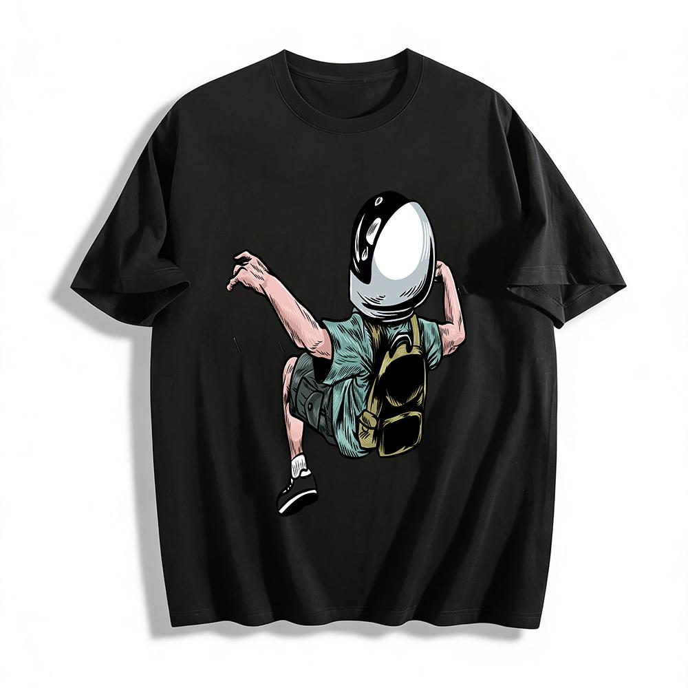 

Cool Astronaut Backpack Kid Graphic Casual T-Shirt Pure cotton T-shirt XXS