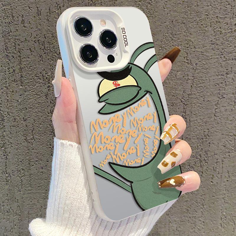 Silver Cartoon Niche iPhone 17 Case Compatible with 15 Pro Max, 14 Pro, 13, 16 Pro