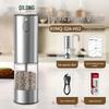 Electric Black Pepper Grinder, Stainless Steel Kitchen Tool with Reinforced Grinding Core