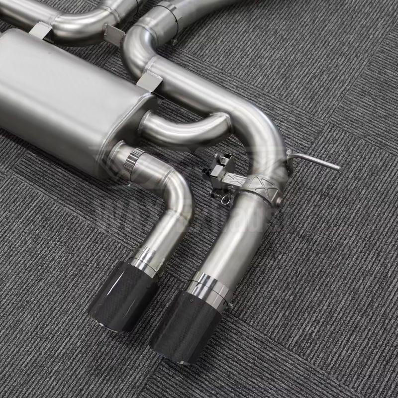 Stainless Steel Cat-back Exhaust System for BMW X6M 14-19 4.4T with Valve Modification