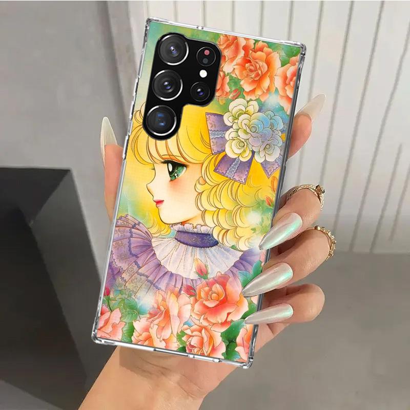 Anime Candy Phone Case for Samsung Galaxy S26 S24 S23 Ultra S25 Edge S22 S21 Plus S20 FE + Soft Print Shell Funda Galaxy S25 S24