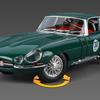 NEW 1/24 Jaguars E-Type Alloy Car Model Sound and Light Pull Back Children's Toy Collectibles Birthday Gift