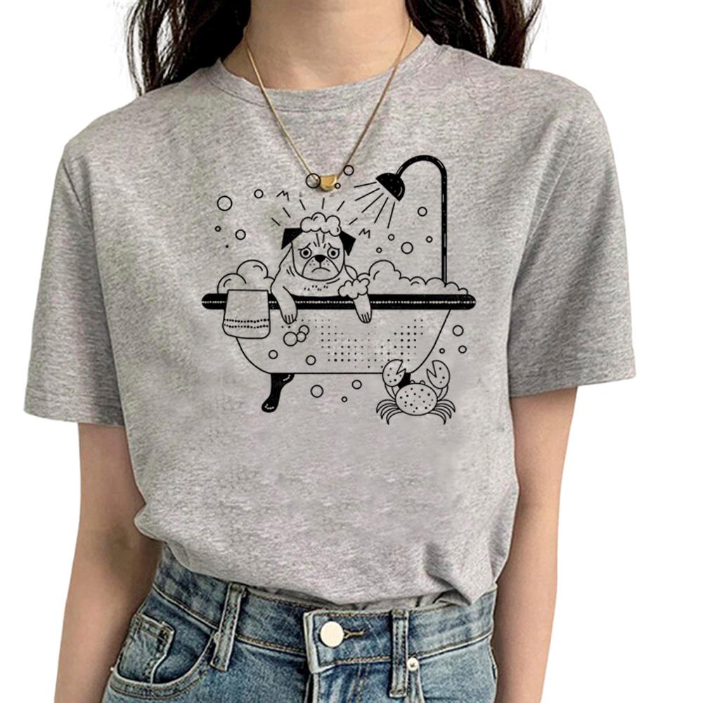 Pug T Shirt Women Funny Summer Streetwear T Shirt feUnisex Streetwear Designer Funny Clothes