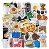 50 Cartoon Ins Style Milk Cookies Doodle Stickers Decorative Suitcase Water Cup Guitar Waterproof DIY
