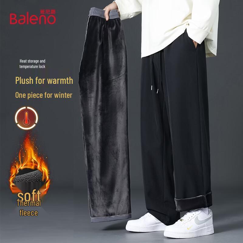 Baleno Herren Fleecegefütterte Gerade Freizeithose