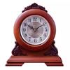 Retro Table Clock Wooden Desk Watch Aesthetic Luxury Bedroom Tabletop Clocks Silent Living Room Desktop Watches Home Decoration
