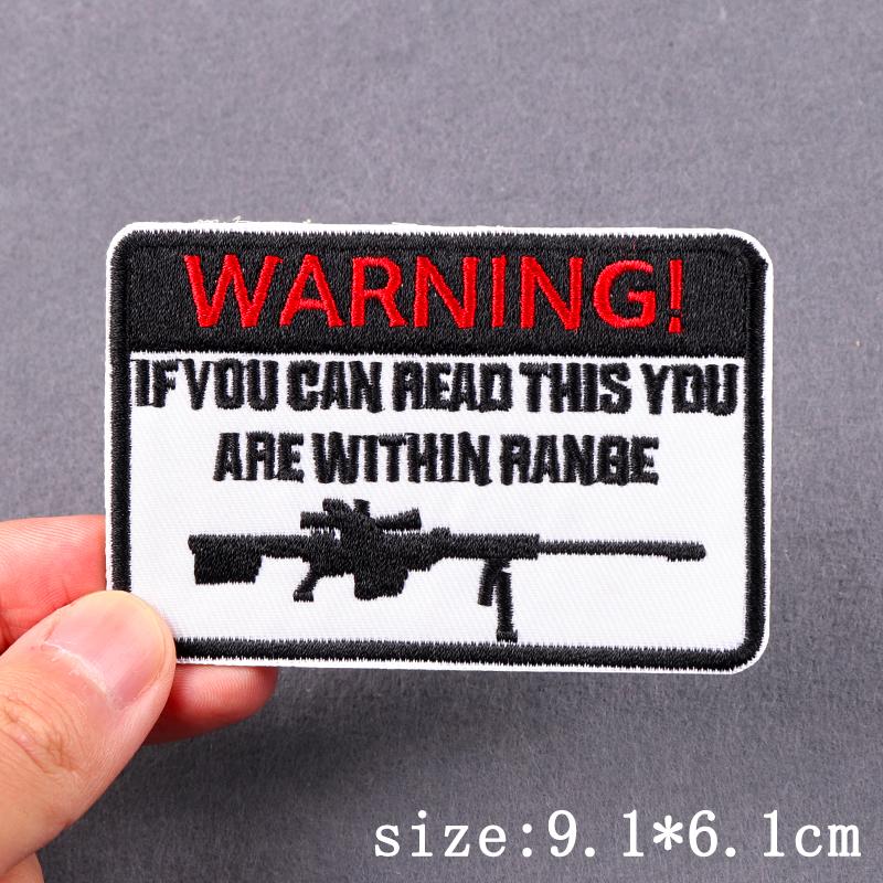 Punk Patch Iron On Embroidered Patches For Clothing Thermoadhesive Patches On Clothes Rock Biker Patch For Clothes Hook Loop