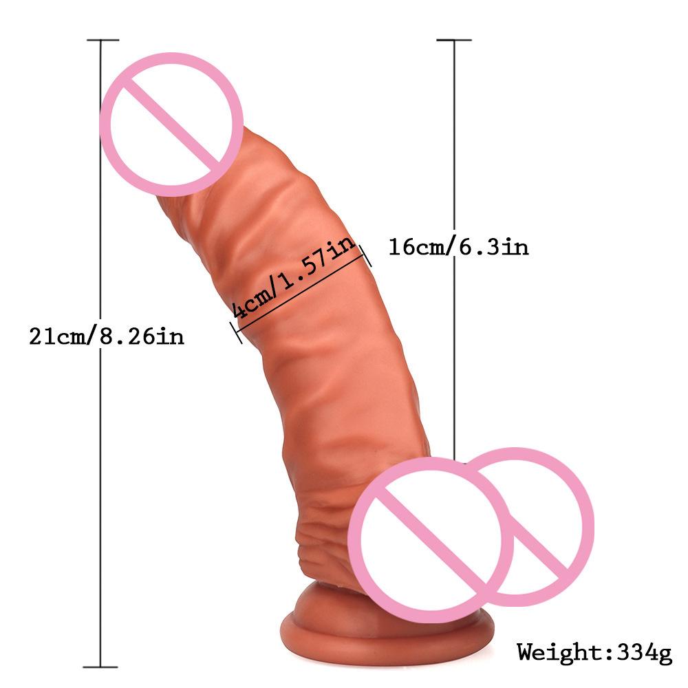 Female Liquid Silicone Dildo Manual Masturbator Suction Cup Soft Artificial Penis Large Anal Plug Adult Sexual Product