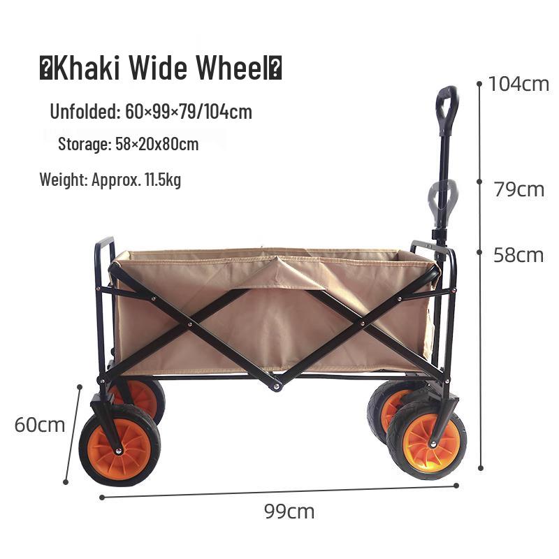 JINGRUIXIANG Folding Outdoor Camping Wagon