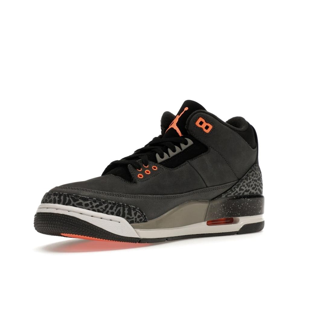Air Jordan 3 Retro Fear 2023 Men Sneakers Grey Night-Stadium Total-Orange CT8532-080