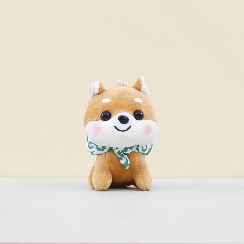 Fluffy Inu Shiba Plush Keychain Charming Toy Adorable Dog Doll For Backpack Decor