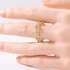 Classic Inlaid White CZ Flower Women's Ring Minimalist Gold Color Geometry Daily Wear Party Jewelry Anniversary Gift