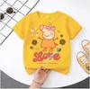 Peppa Pig 2025-26 Summer Cartoon Graphic 100% Cotton Print Hasbro Brand Children and Unisex T-shirt Breathable Casual Loose Y2k.