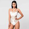 Damen-Bikini, Netzstoff, Tanga, Bodysuit, Badeanzug, Badeanzug, Bodysuit