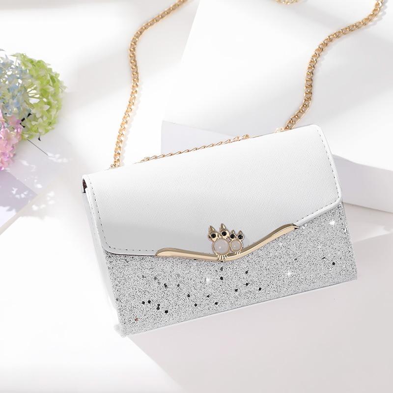 Bag New Women's Bag Autumn and Winter Messenger Bag High-end Trendy Niche Design Leather Chain Small Square Bag