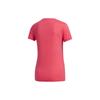 Adidas Logo Solid Color Sports Running Training Breathable Casual Crew Neck Short Sleeve T-Shirt Women T-Shirts Red GE1133