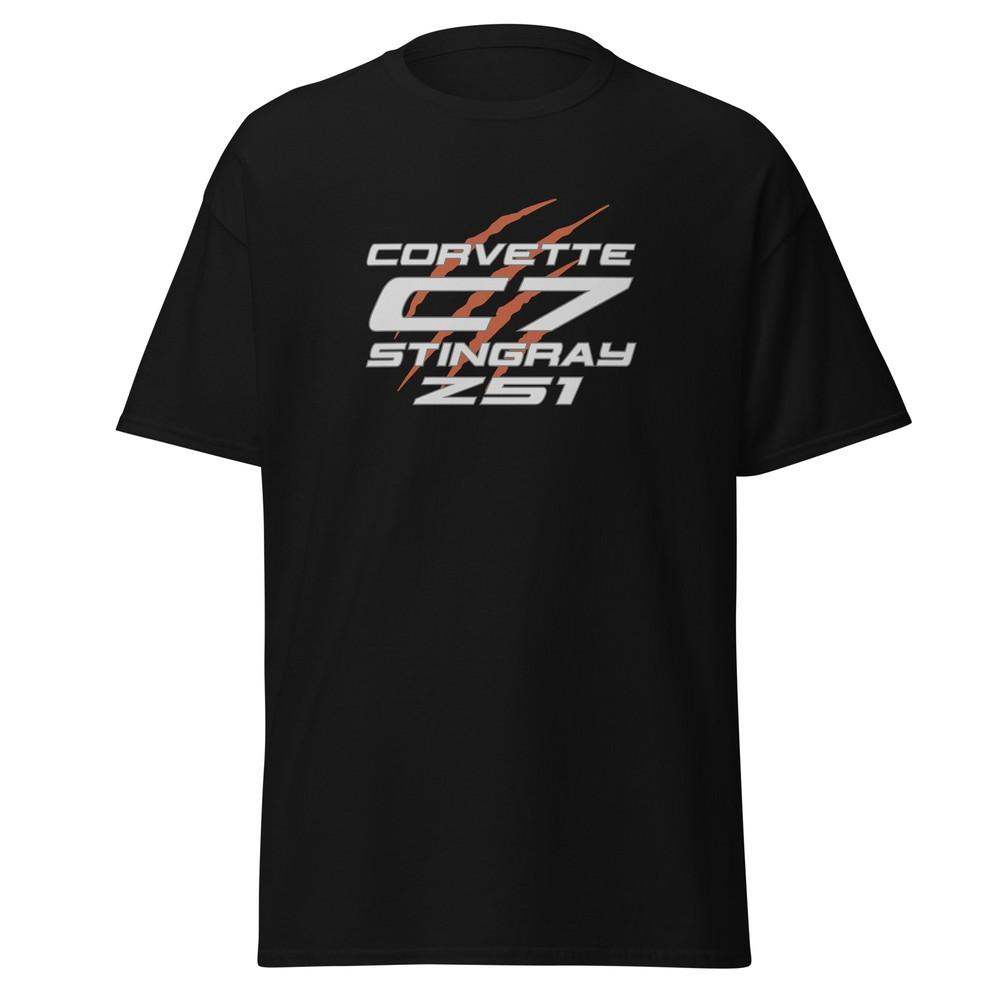 

Premium T-Shirt For Chevrolet Corvette C7 Stingray Z51 Car Fans Birthday Gift M