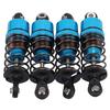 4 Pcs 55mm RC Car Shock Absorbers Aluminum Alloy Oil Shocks Damper Set for 1 10 RC Car Blue
