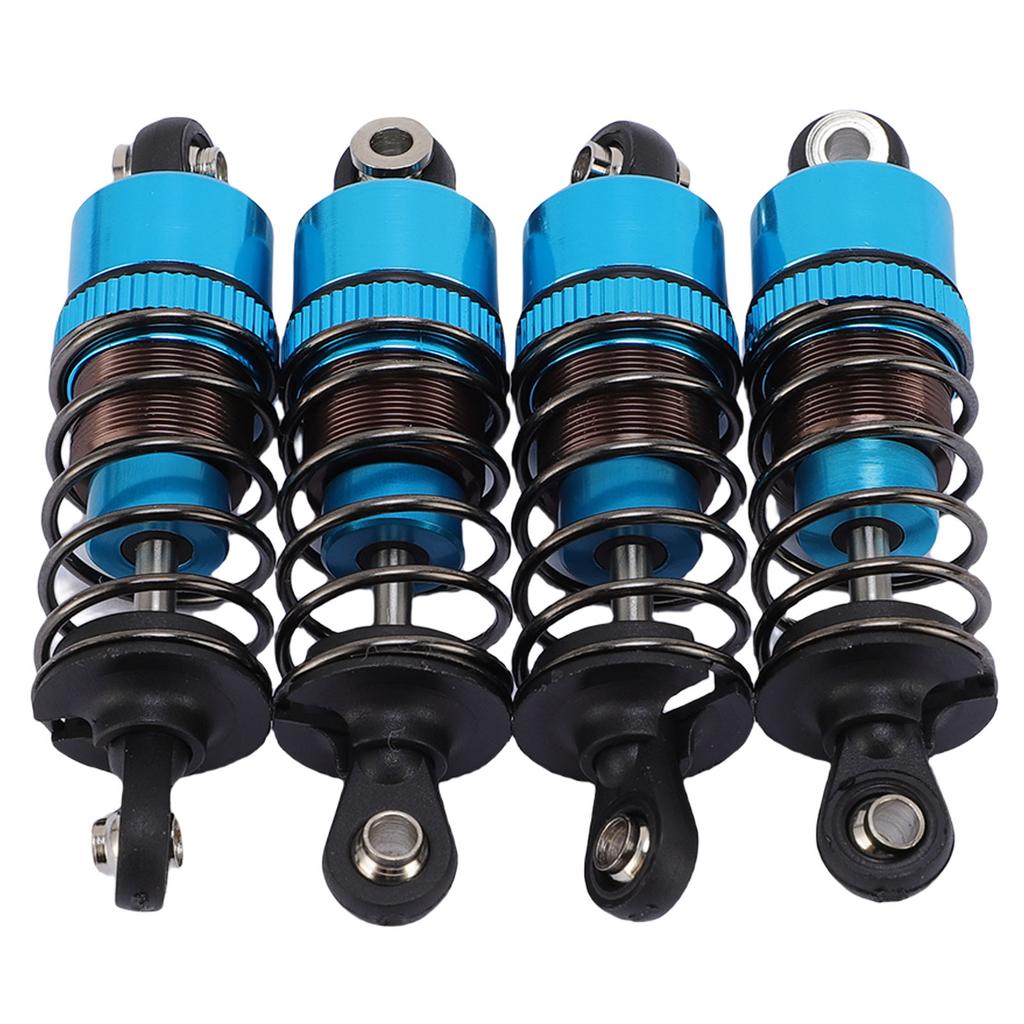 4 Pcs 55mm RC Car Shock Absorbers Aluminum Alloy Oil Shocks Damper Set for 1 10 RC Car Blue