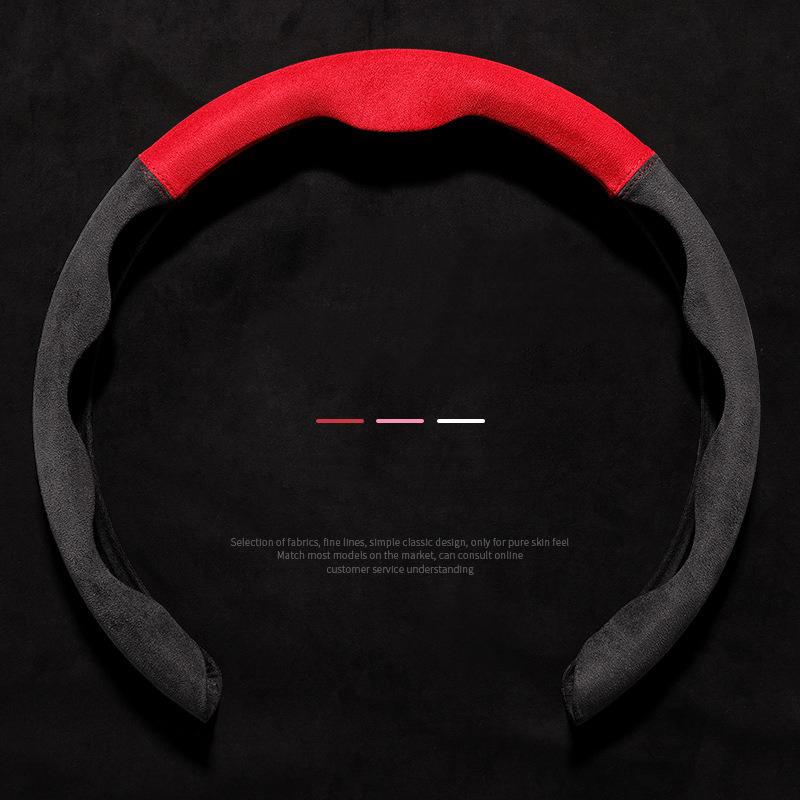 Car Steering Wheel Cover Suede Leather Booster Cover For Honda Accord CRV HRV Civic Fit Jazz Odyssey Car Accessories