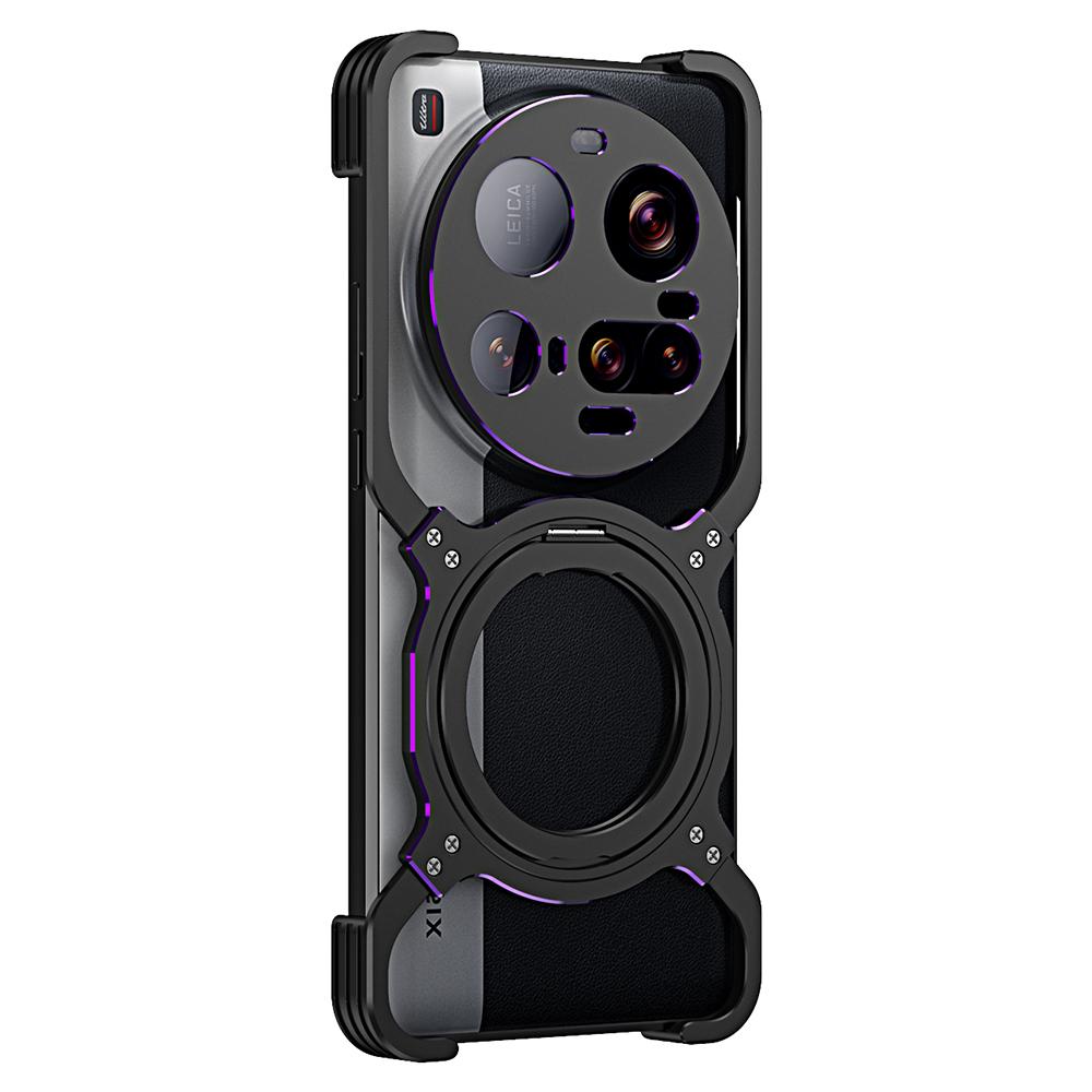 For Xiaomi 15 Ultra Case Kickstand Metal Bumper Magnetic Phone Cover