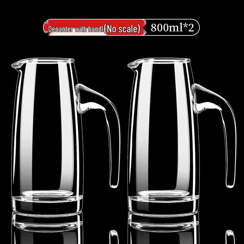 Glass Liquor Dispenser & Measuring Shot Glass Set