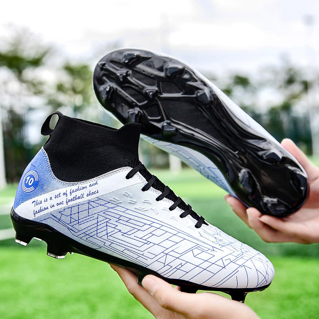 High-top Football Shoes, New Male and Female Students Professional Training, Long Spikes, Youth Broken Nails, Champions League Football Shoes