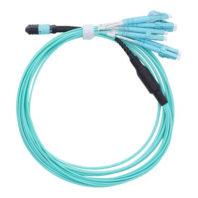 Cabo de Patch Cord de Fibra Óptica 8 Fibras 40G Multimodo Cabo Tronco Óptico Acessório Jumper
