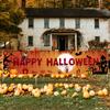 1pc Halloween Hanging Banner – Terrifying Blood Red Characters, Atmosphere Decoration for Courtyard, Party & Photography Background Cloth