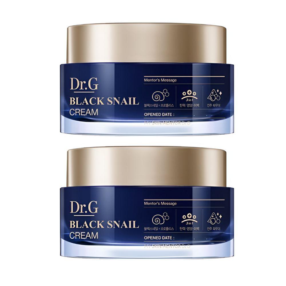 Dr.G Black Snail Cream Duo Set Skin Repair Anti-Aging Moisturizing Cream 50ml x 2