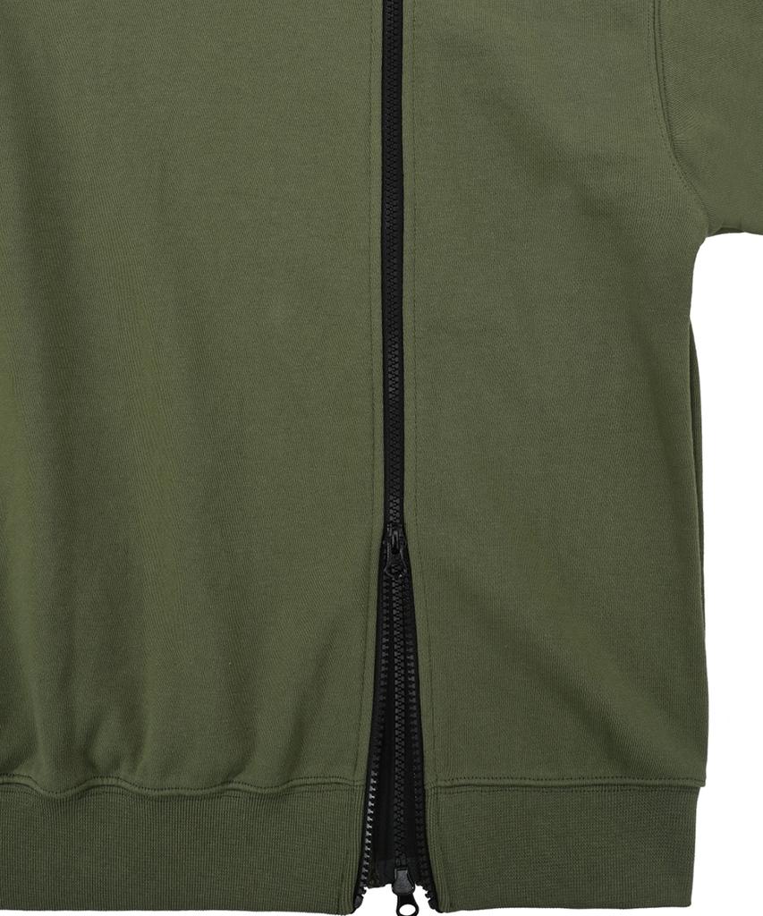 Pocket Zipper Hood - Khaki
