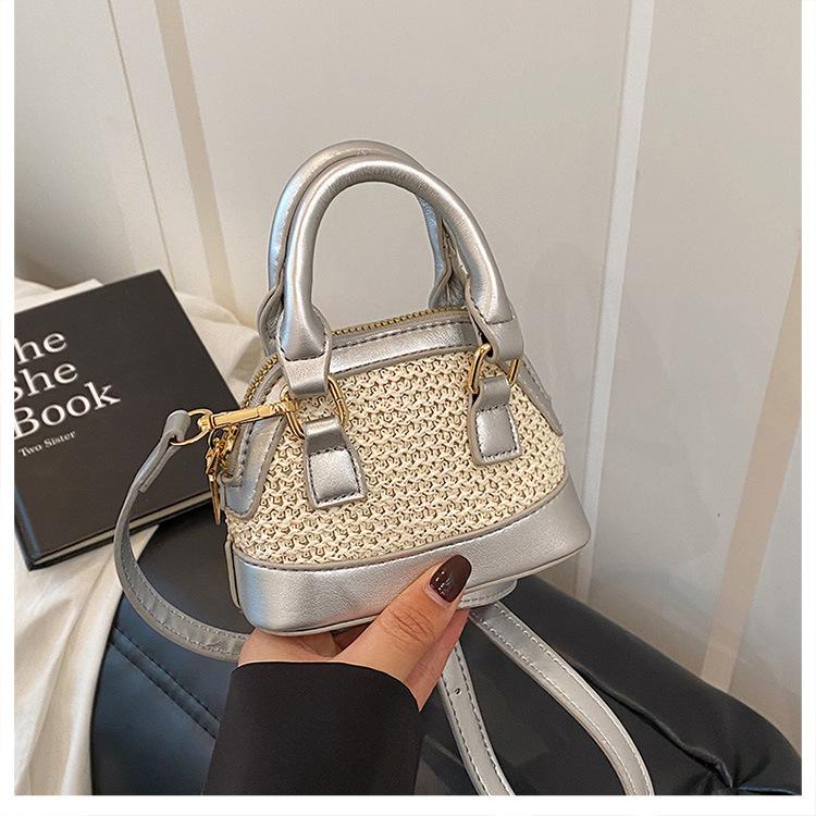 Popular Color Matching Messenger Bag Mini Shell Bag 2025 New Cute Handbag Women's Shoulder Bag