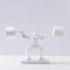 Muscle Man Weightlifting Bodybuilding Strongman Statue Resin Decoration Home Room Sculpture Ornaments Sports Gym Figurine Crafts