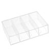 4 Drawers Eyeglass Storage Organizer Box Clear Acrylic Stackable Sunglasses Display Holder