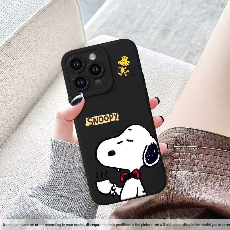 Snoopy Apple 15 Pro Max Cartoon Phone Case, Drop-proof for New Model 17