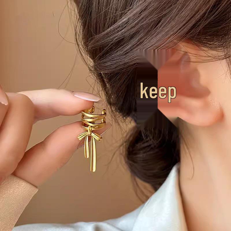 Manșete de urechi cu flori din email retro chinezesc: Cercei de lux cu zircon