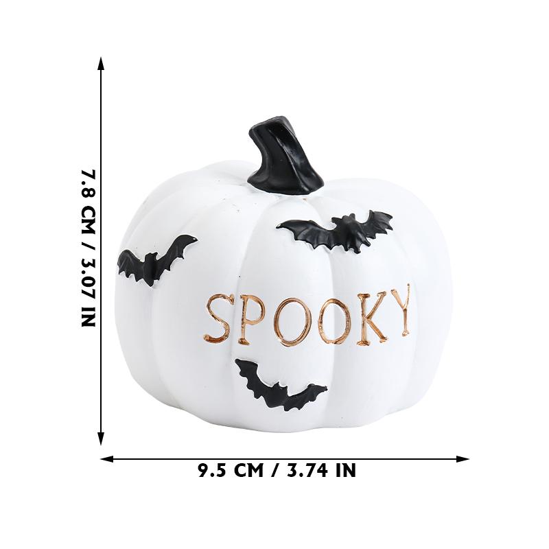 Halloween Ornaments Resin Thanksgiving Pumpkin Set, Fall Pumpkin Fall Thanksgiving Harvest Home Decorations AVE