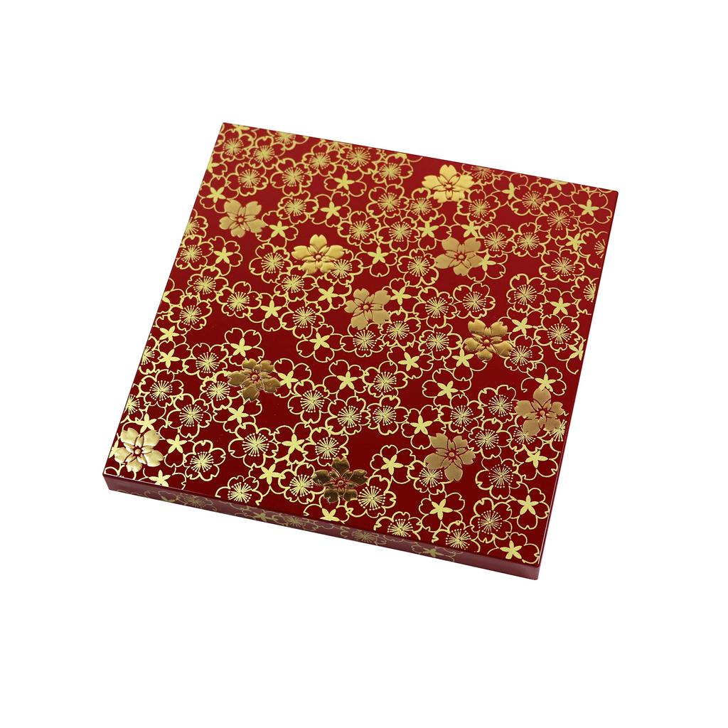 Osaka Choseido Cherry Blossom Design 15cm Jubako Vermilion Yamanaka Includes Original Cooler Bonus Sports Eve Meal 3-Tiered Box, Lacquer, Bag,