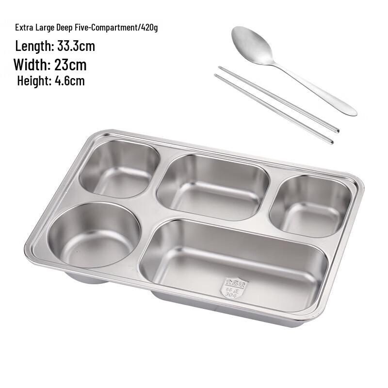 

Stainless Steel Divided Lunch Box (2-Pack)