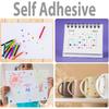 Round Colored Dot Stickers, 3000 Pieces, 1/2 Inch Circle Labels, 10 Colors, for Office Classroom Organization