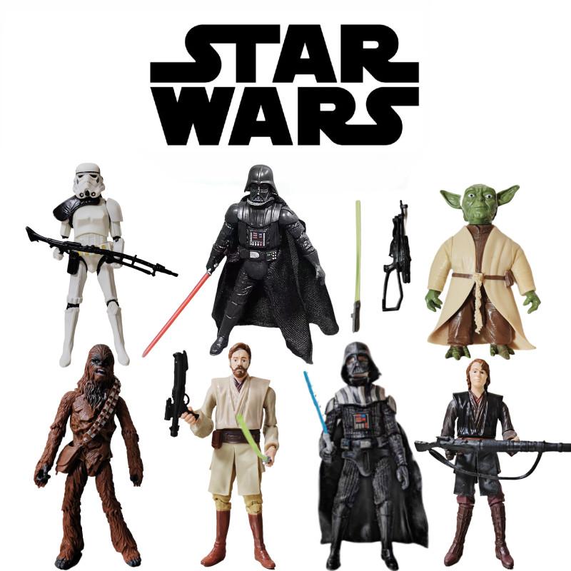 Star Wars Akční figurky Černý Sith a Bílý Clone Trooper 3,75 palce Kloubové PVC Sběratelské předměty