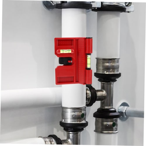 SEWOART 2-Piece Spirit Level, Small Tool, Magnetic Tool, Plastic Level, Folding Tool, Bubble Level, for Campers, Pipes, Angles, Folding