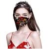 10PC Flower Print  for  Face Mask Disposable Earloop Mask