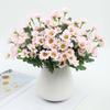 5 Bundles Artificial Mums Lifelike Outdoor Sunset Mums Flowers Fake Chamomile Flowers for Wedding Home Table Garden Decor