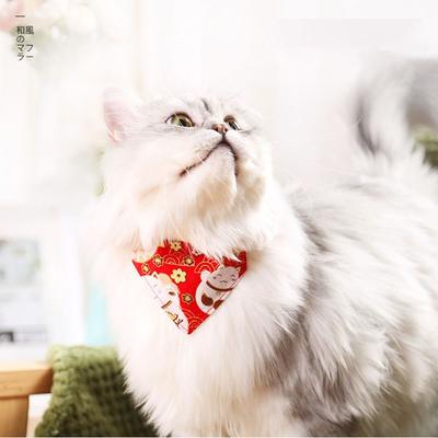 Scarf Bow Tie Cat  Accessories Kitten Bandana Cat Collar Pet Supplies Cat Saliva Towel Trigon Scarf