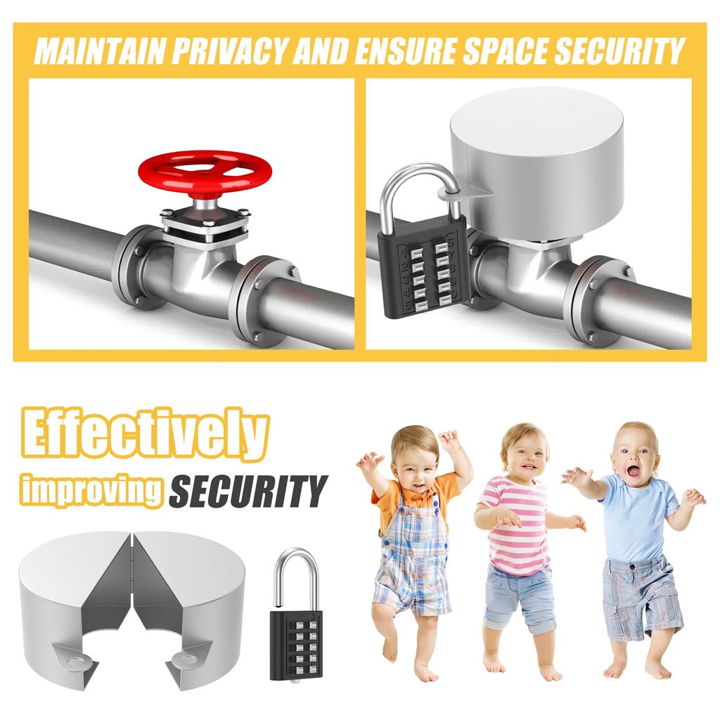 Zewnętrzna ochrona ogrodu kłódka do kranu zewnętrzna blokada kranu zestaw zamków kranu ze stali nierdzewnej zabezpieczenie antykradzieżowe