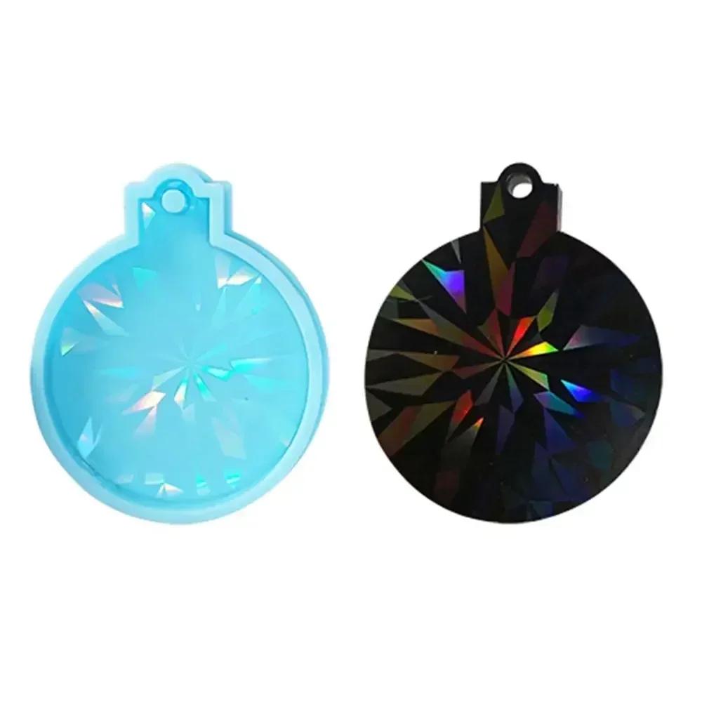 Christmas Ball Silicone Mould Keychain Pendant Epoxy Resin Crafts Silicone Mold Candy Chocolate Xmas Jewelry Pendant Making Mold