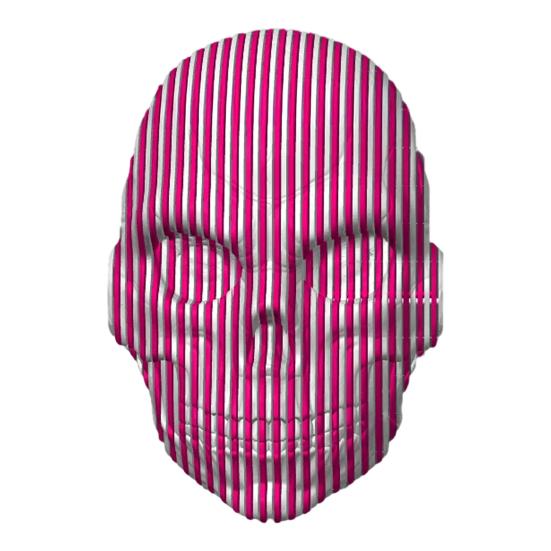 

3D-печатное украшение в виде черепа Гибкое украшение в виде черепа Череп с отверстием розы красного/белый