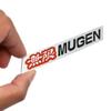 1 Pair Two Side New 3D Aluminum Mugen Emblem Chrome Logo Rear Badge Car Trunk Sticker Car Styling For  Civic Accord CRV Fit